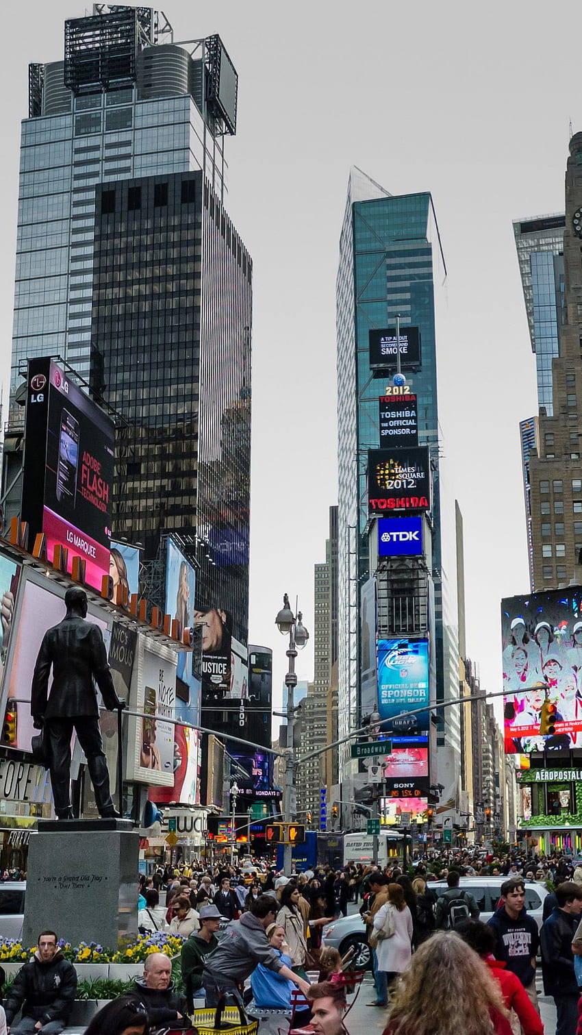 Città iPhone 6 Plus. Finestre, Times Square Sfondo del telefono HD