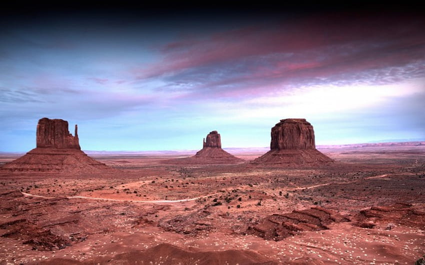 monument valley retouché, désert, sable, monumet, vallée Fond d'écran HD