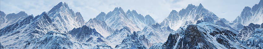 Triple Screen Mountain, Triple Monitor Christmas HD wallpaper
