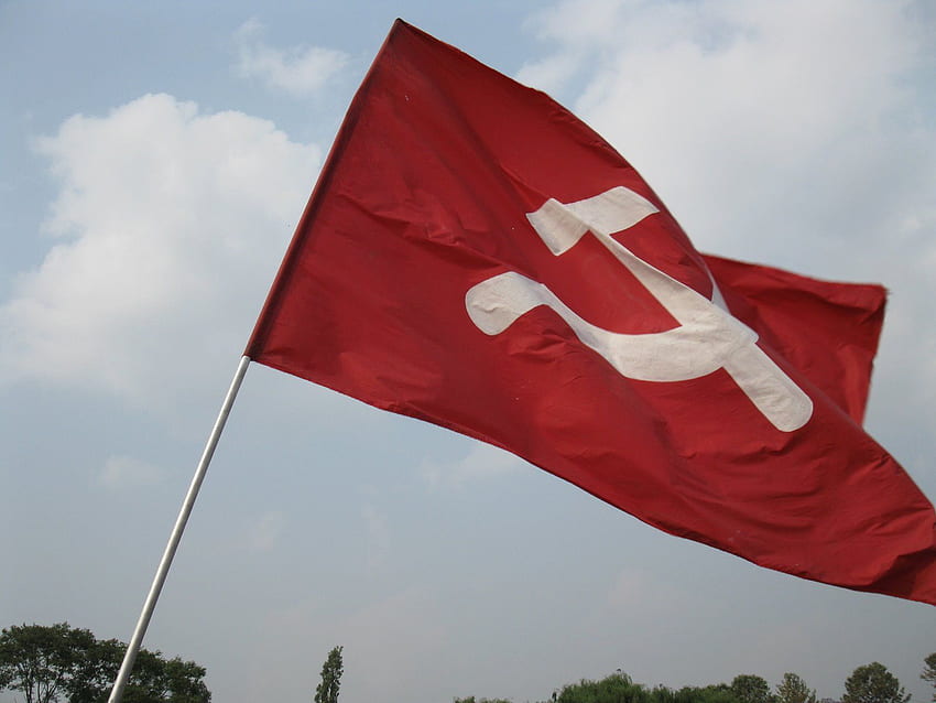 Profil der Kommunistischen Partei Indiens (Marxist) - , Parteiflagge HD-Hintergrundbild