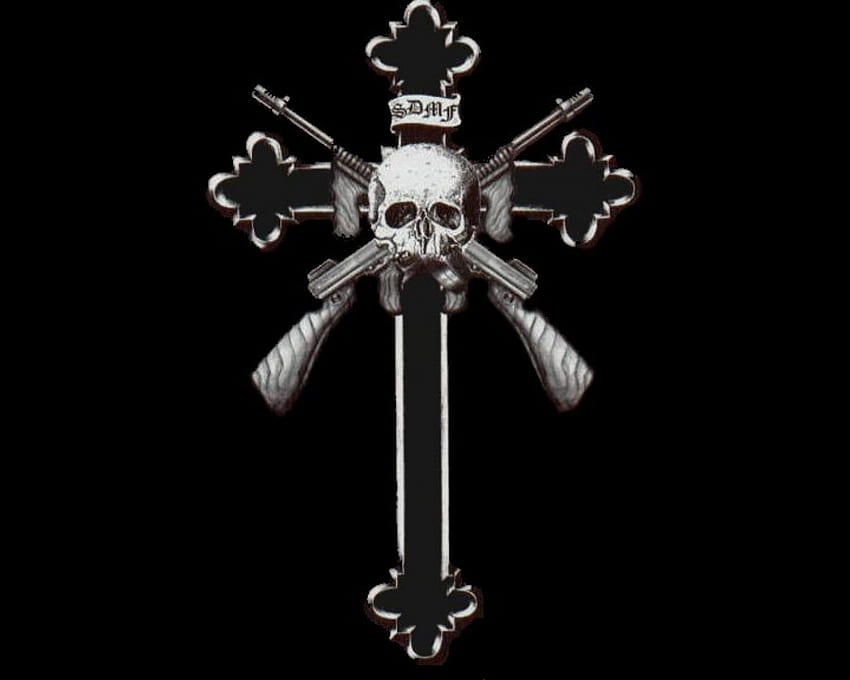 Sdmf 034. Блатной крест. Крест с черепом. Воровской крест.