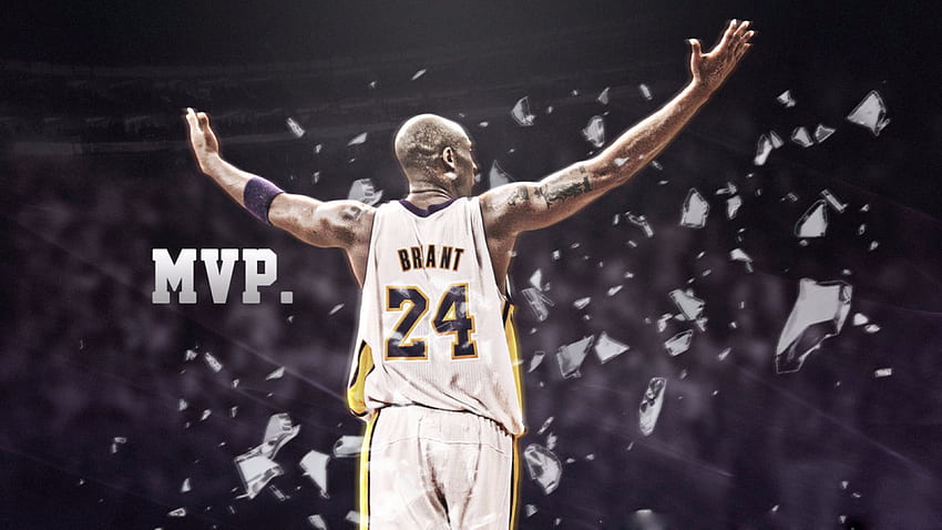 Kobe Bryant & Background, Kobe Bryant Número 8 papel de parede HD