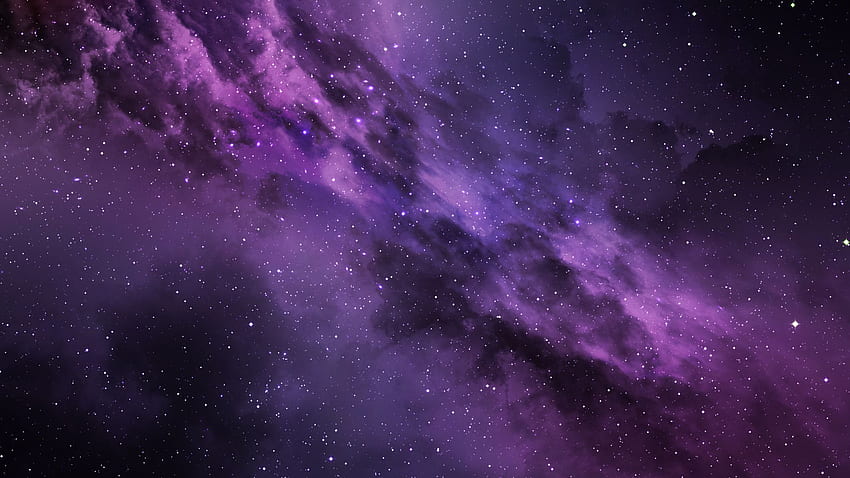 Clouds, space, purple , , Full , TV, F,, Dark Purple Space HD wallpaper