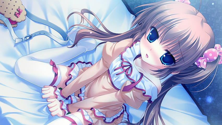 Tsumigi (Midori No Umi), süß, Bett, Anime, Zeit HD-Hintergrundbild