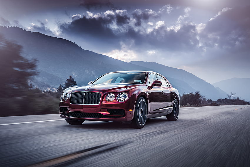 Bentley, automobili, traffico, movimento, Flying Spur Sfondo HD