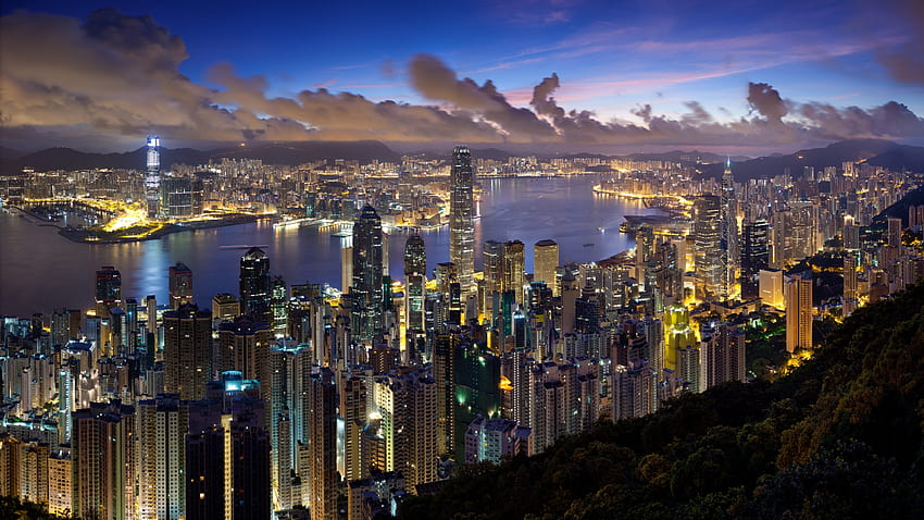 Hong Kong City Nights 66409 8923053 Aspiring Backpacker Travel Adventures Around The World HD wallpaper