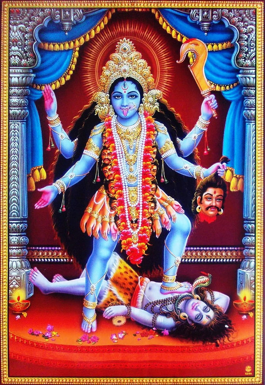 Cosmos hindus: . Kali hindu, deusa Kali, deusa Durga, Maa Kali Papel de parede de celular HD