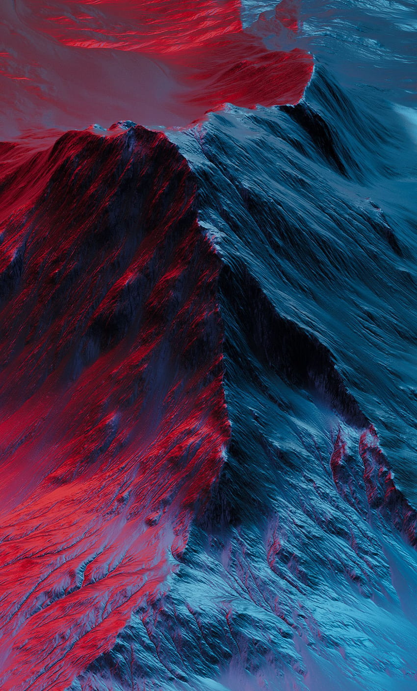 Mountain, Neon, Blue Red, Redmibook . Neon , Blue , Red And Blue HD ...
