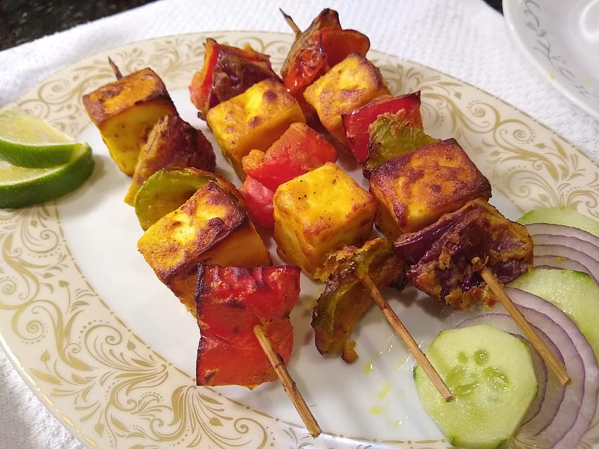 Paneer Tikka/ Indian Cottage Cheese Bites - Living Smart And Healthy HD wallpaper