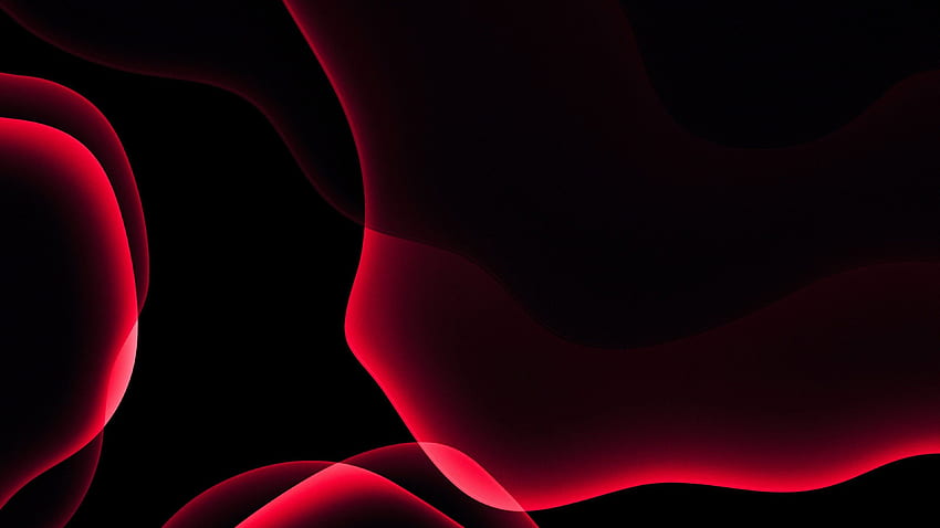 Ios 14 iPados Rosso scuro e nero Stock Abstract., Gaming Red and Black Abstract Sfondo HD