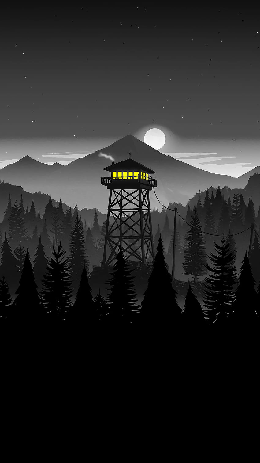 Pin di CREATIVE ARTS Amateur Professional Artists Digital [] for your , Mobile & Tablet. Explore Black And White Fire Watch Tower . White And Black , Fire Tower HD phone wallpaper