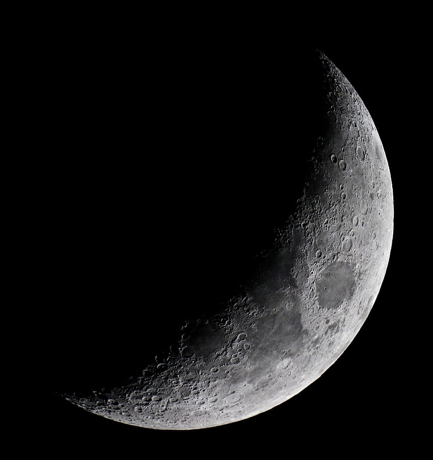 Luna crescente crescente [Esplorato]. Grafico lunare, luna, luna crescente, luna gibbosa Sfondo del telefono HD