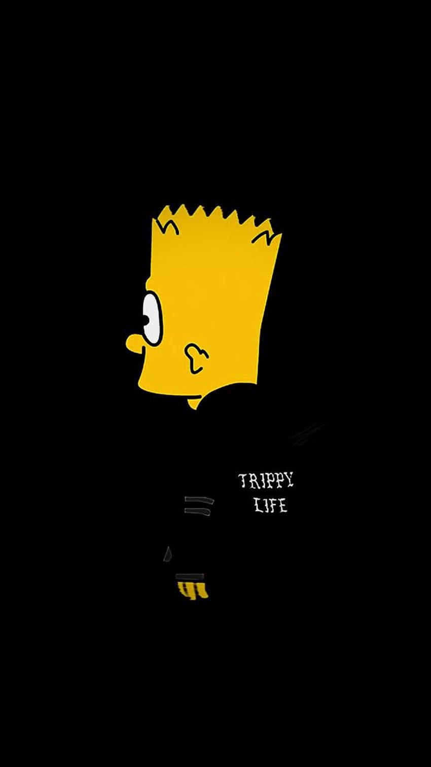 Download Sad Bart Simpson Facing The Wall Wallpaper