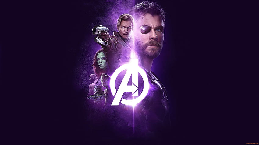 Avengers Infinity War Thor Groot Rock Star Lord Gamora - 高解像度、アベンジャーズのロゴ 高画質の壁紙