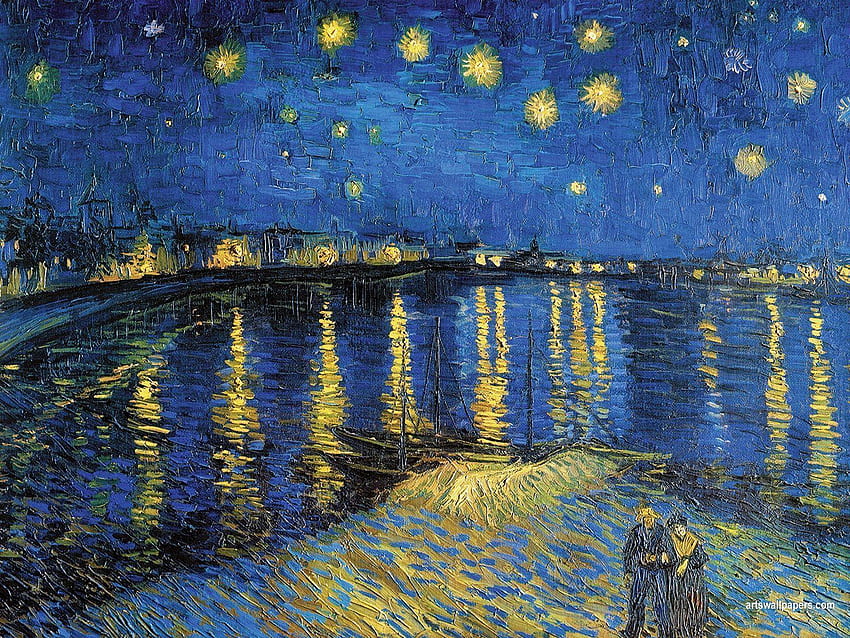 Starry Night Over The Rhone HD wallpaper