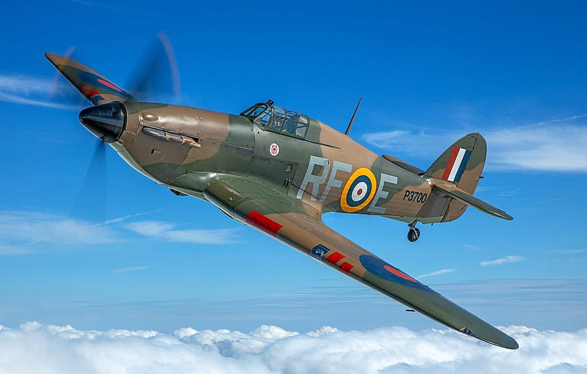 Screw, Fighter, Pilot, Hawker Hurricane, Hurricane, RAF, The Second World War, Hawker Hurricane MK1 for , section авиация papel de parede HD