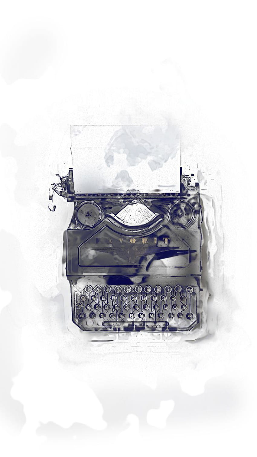 Typewriter IPhone 6 . Watercolor Styled Type Hypewriter. Need I Use More Adjectives?. Artsy Iphone, IPhone Vintage, IPhone Art, Antique Typewriter HD phone wallpaper