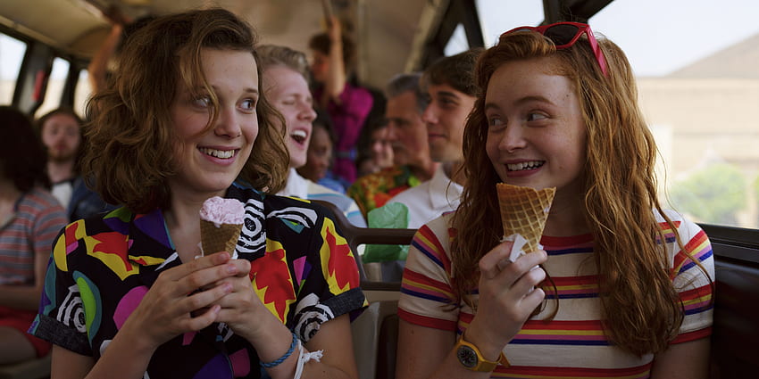 Sadie Sink and Millie Bobby Brown in Stranger Things 2019 , TV Series , , and Background, Millie Bobby Brown Aesthetic HD wallpaper