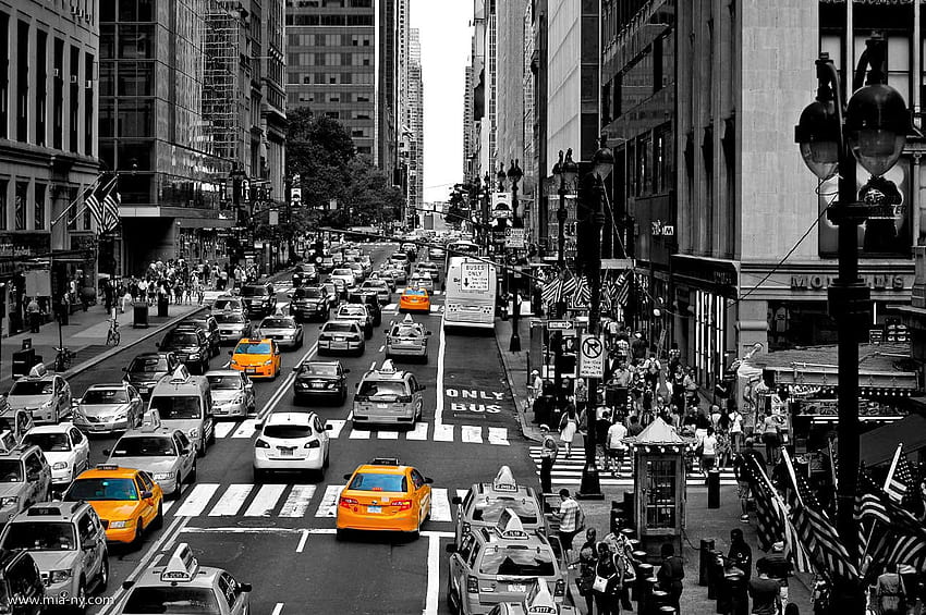 โทรศัพท์ขาวดำนิวยอร์กซิตี้ • dodskypict, NYC ขาวดำ วอลล์เปเปอร์ HD