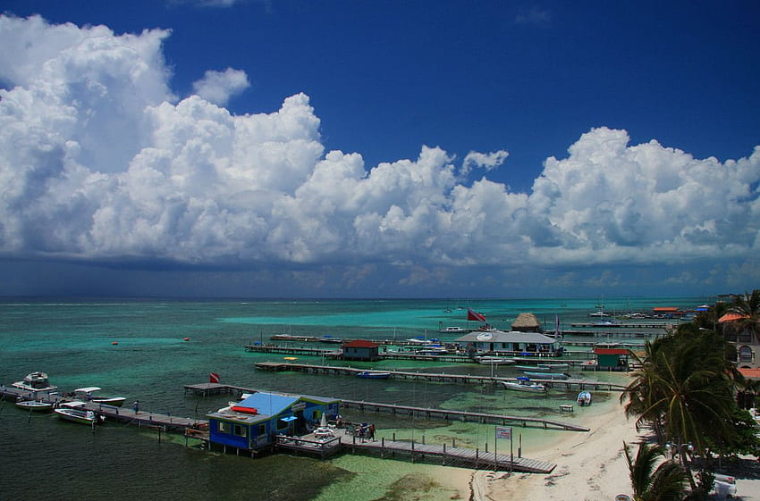 Ambergris Caye Landscape, Belize Scenery HD wallpaper