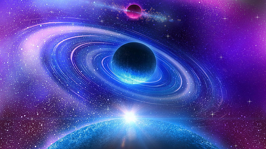 Trippy Weltraumhintergrund, einzigartiger Raum HD-Hintergrundbild