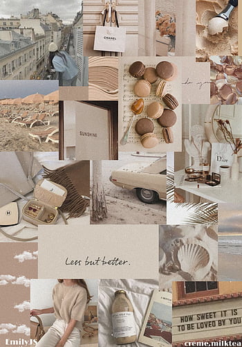 Beige Boho Wall Collage Kit Aesthetic , Collage Kit for Wall Aesthetic ...