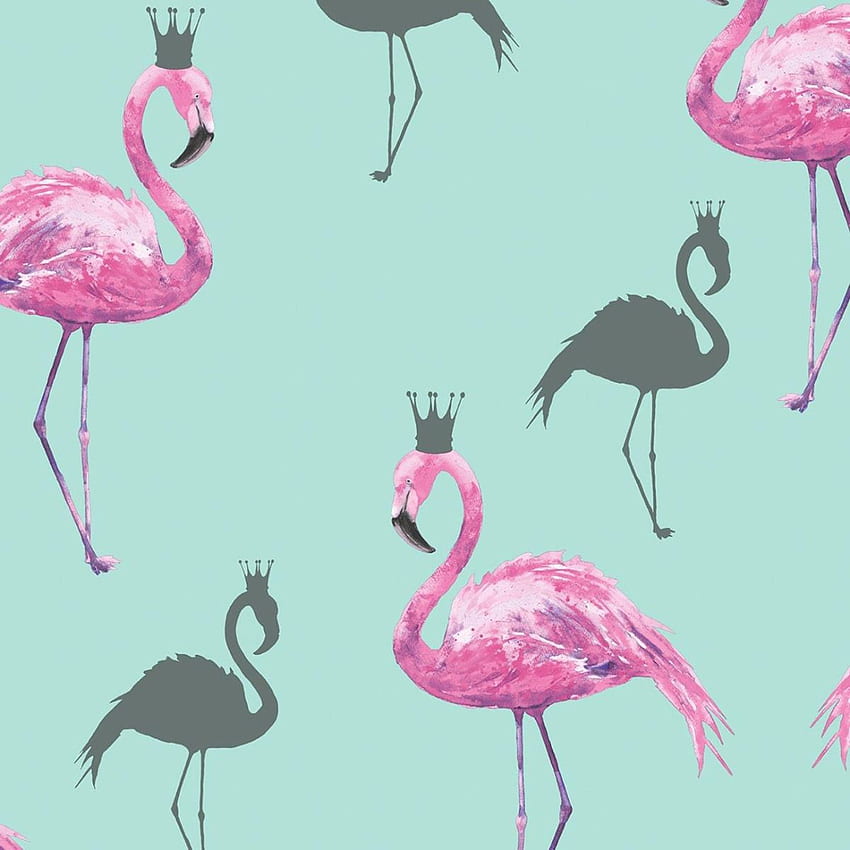 Dziwaczne i kolorowe - projekty wystroju wnętrz w stylu retro, neonowe różowe flamingi Tapeta na telefon HD
