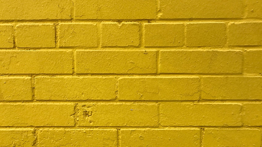 bricks, yellow, wall, texture HD wallpaper