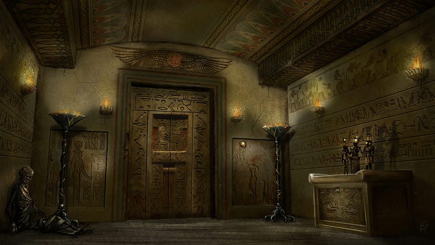 ArtStation - Egyptian Tomb (Concept Art), Elena Valero HD wallpaper