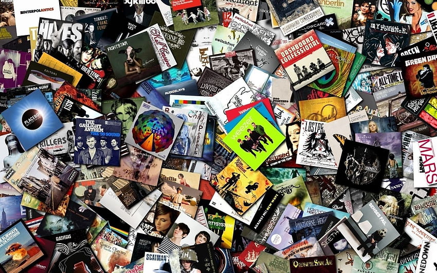 Music Cds Collection Mac, MacBook Collage HD wallpaper