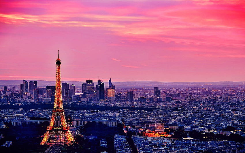Eiffel Tower Cute, Pink Eiffel Tower HD wallpaper