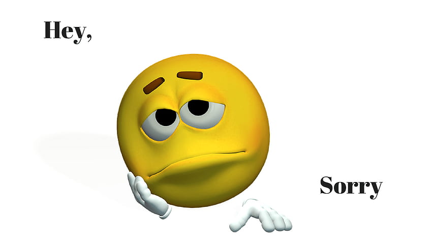 Sorry - Sad Face Emoji Meme - - HD wallpaper | Pxfuel