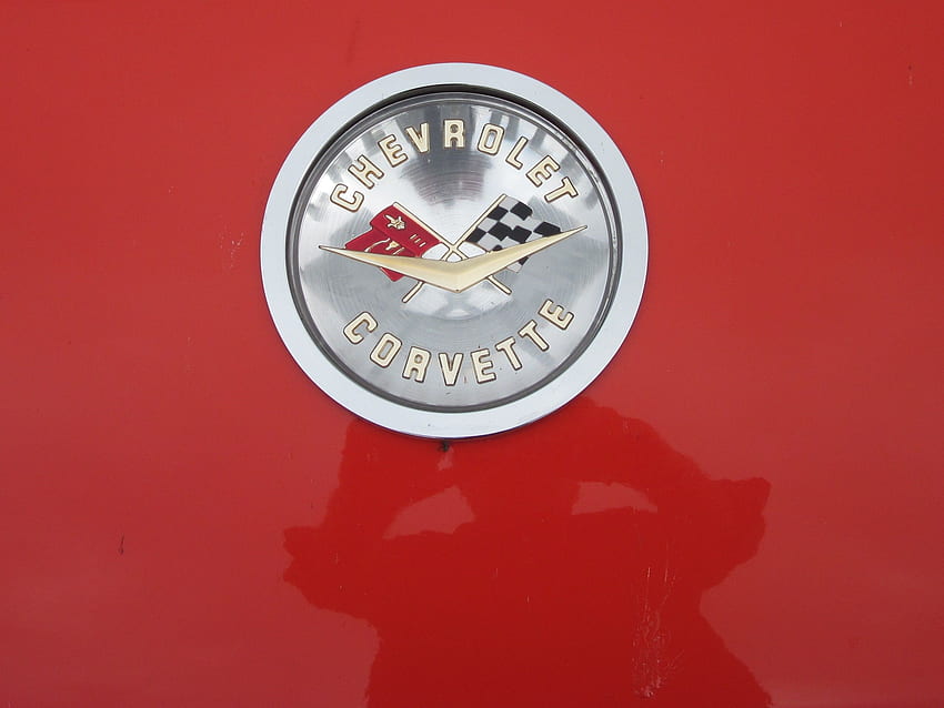 Лого на Chevrolet Corvette. настолен компютър HD тапет
