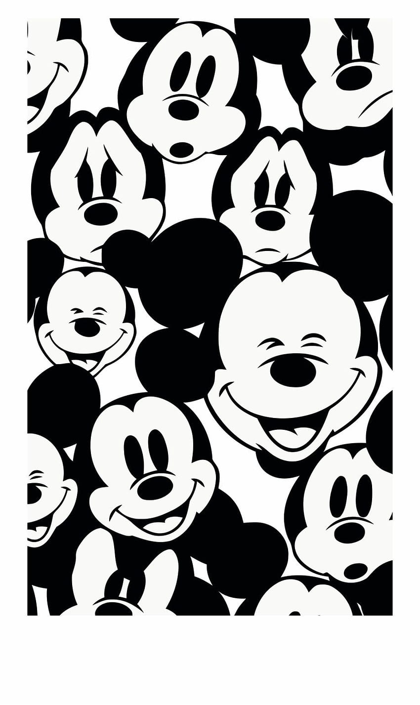 Mickey Mouse Black And White in 2020. 미키 마우스 , 미키 마우스 아이폰, 미키 마우스 아트, 흑백 만화 디즈니 HD 전화 배경 화면