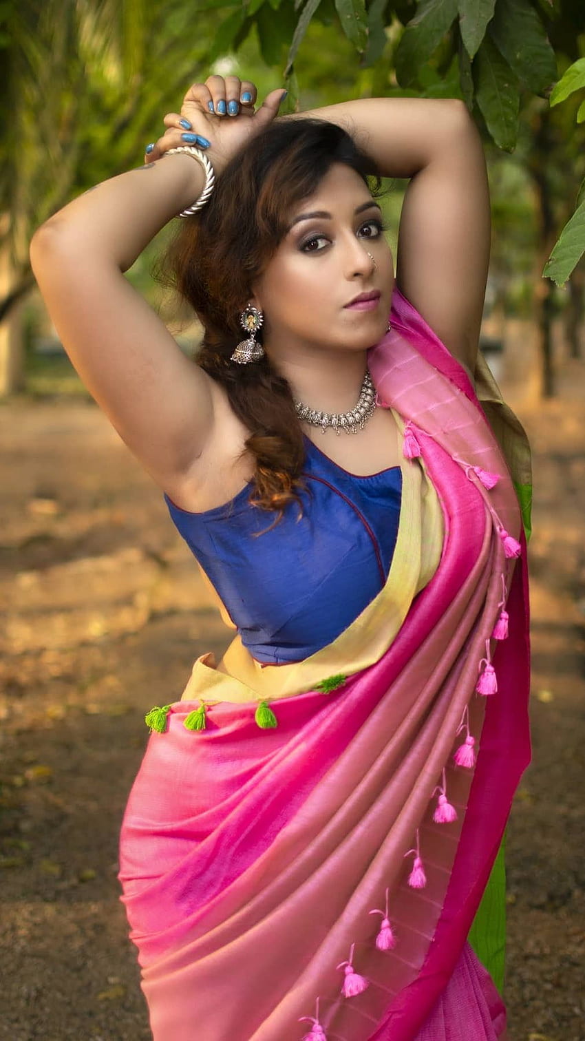 Aparna, bong rocks, saree lover HD phone wallpaper
