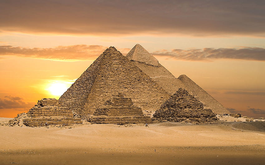 Nature, Desert, Pyramids, Egypt HD wallpaper