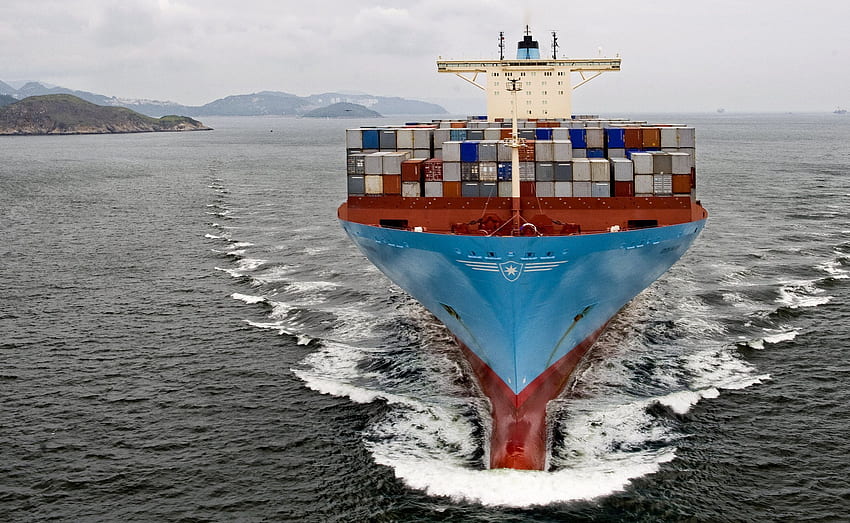 Maersk. Pekerjaan teknik mesin, Kapal, Pengiriman kargo, Kapal Kontainer Wallpaper HD