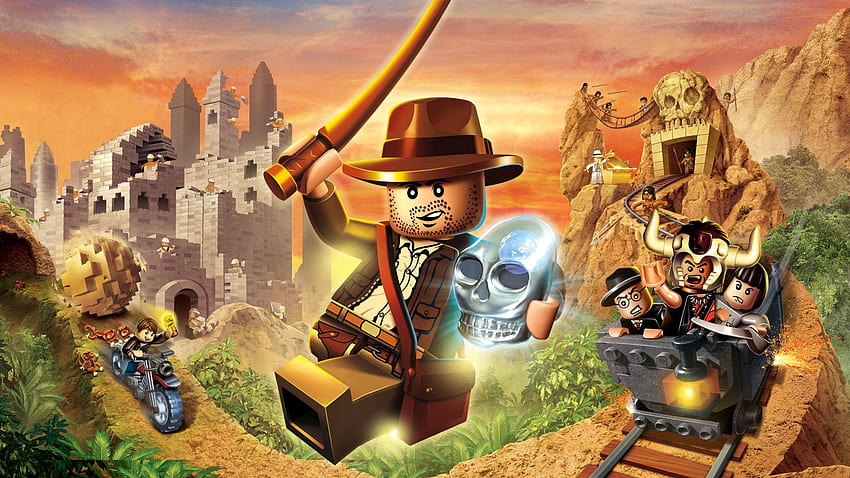 LEGO Indiana Jones 2: Das Abenteuer geht weiter. Hintergrund, Indiana Jones-Kunst HD-Hintergrundbild