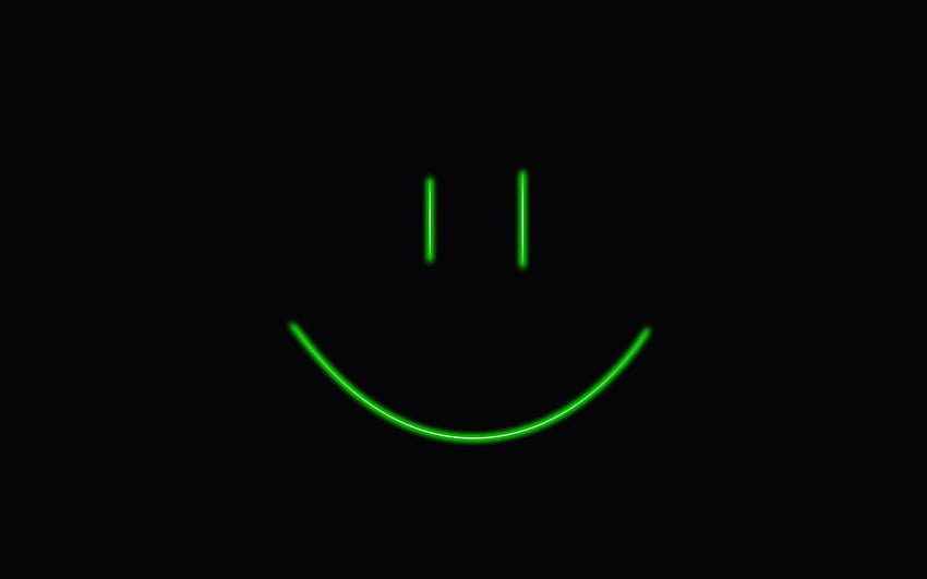Dark Smile, Neon Smile HD wallpaper