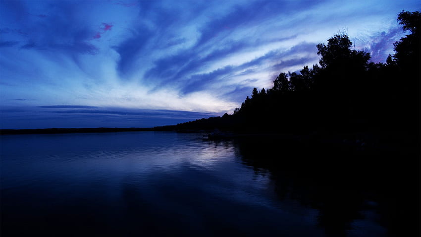 Full Scenic Id - Dark Blue Nature Background HD wallpaper | Pxfuel