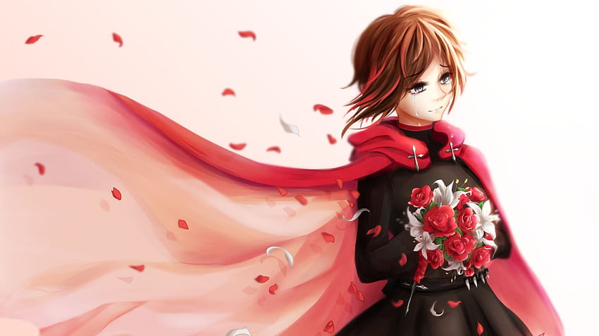 Wallpaper dark, anime girl, ruby rose desktop wallpaper, hd image, picture,  background, 955152