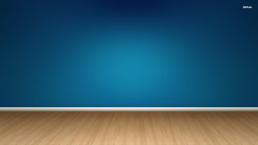 Blue room with wood flooring . on wood, , Wood HD wallpaper