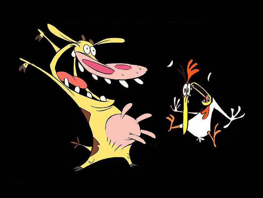 Janelle Mcintosh: cow and chicken HD wallpaper