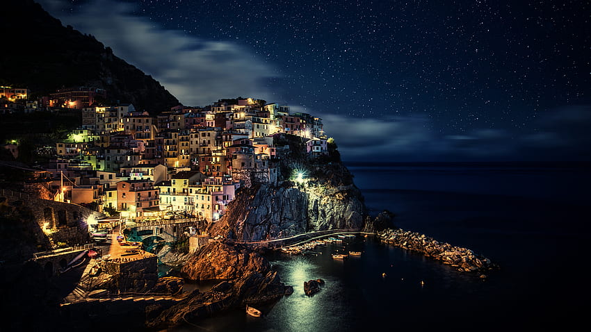 liguria , background, Northern Italy HD wallpaper