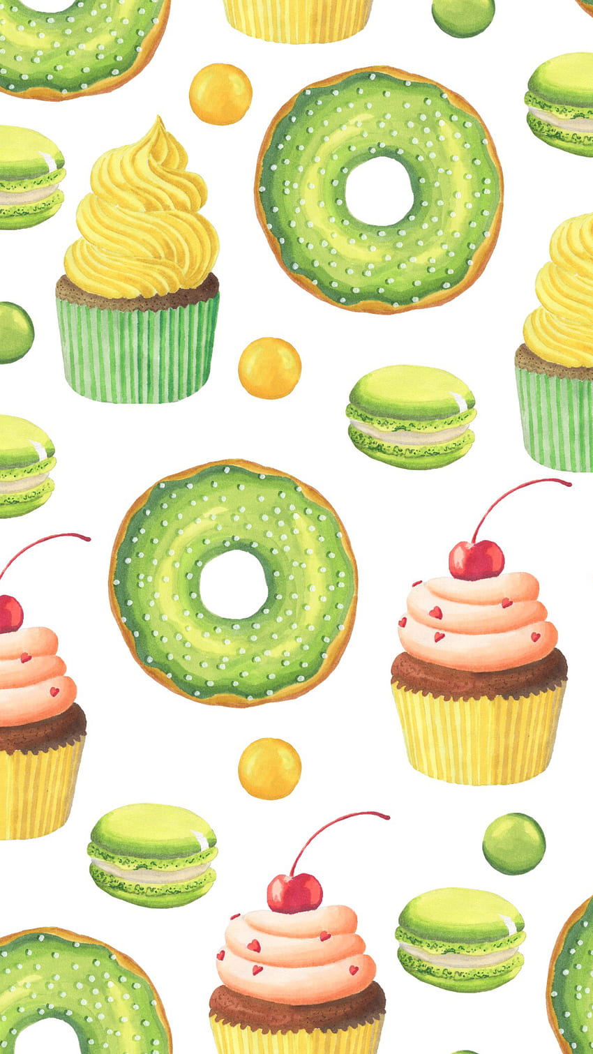 Bombastikgirl on Ð¾Ð±Ð¾Ð¹ÐºÐ¸. Cupcakes , Drawing , Iconic, Dessert Drawing HD phone wallpaper