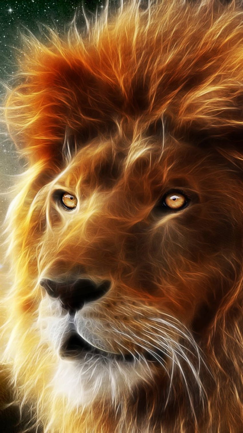 Lion Animation iPhone. . Lion, Cool Lion Art HD phone wallpaper | Pxfuel