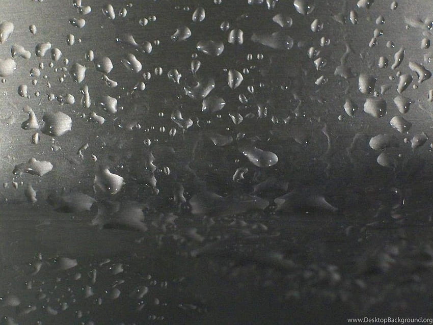 Water Rain Gray Drops Grey Raindrops Background HD wallpaper