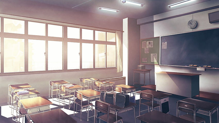 Download Students gather in the Anime Classroom, anime classroom -  thirstymag.com