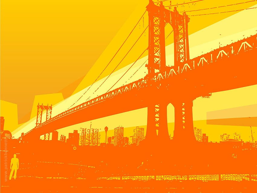 My - Abstract : Manhattan Bridge HD wallpaper