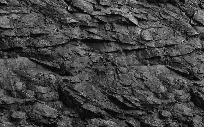 black stone wall, , black stone HD wallpaper